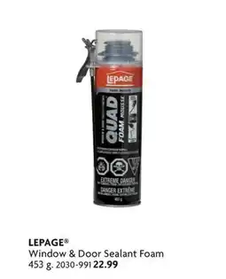 Home Hardware Window & Door Sealant Foam offer