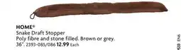 Home Hardware Snake Draft Stopper Poly fibre and stone filled offer