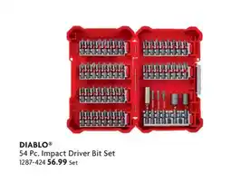 Home Hardware 54 Pc. Impact Driver Bit Set offer