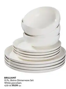 Home Hardware 12 Pc. Bistro Dinnerware Set offer