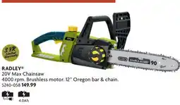 Home Hardware 20V Max Chainsaw offer