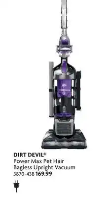 Home Hardware Power Max Pet Hair Bagless Upright Vacuum offer