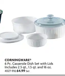 Home Hardware 6 Pc. Casserole Dish Set with Lids offer