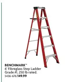 Home Hardware 6' Fibreglass Step Ladder offer