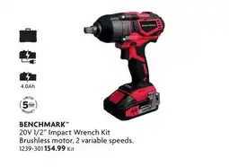 Home Hardware 20V 1/2 Impact Wrench Kit offer