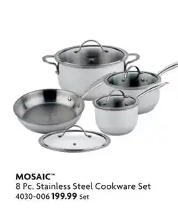 Home Hardware 8 Pc. Stainless Steel Cookware Set offer