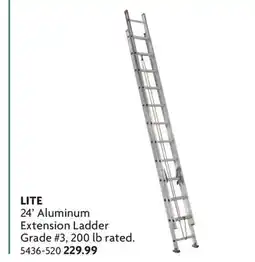 Home Hardware 24' Aluminum Extension Ladder offer