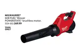 Home Hardware M18 FUEL Blower POWERSTATE brushless motor offer