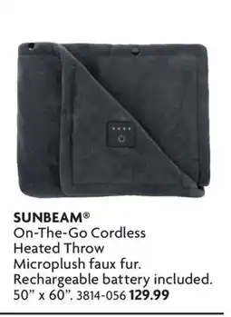 Home Hardware On-The-Go Cordless Heated Throw offer