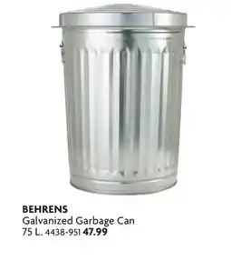 Home Hardware Galvanized Garbage Can offer