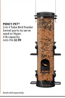 Home Hardware 2-in-1 Tube Bird Feeder offer