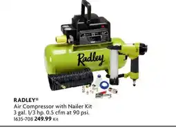 Home Hardware Air Compressor with Nailer Kit offer
