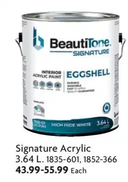 Home Hardware Signature Acrylic offer