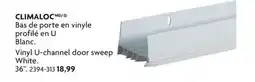 Home Hardware CLIMALOC Vinyl U-channel door sweep White offer