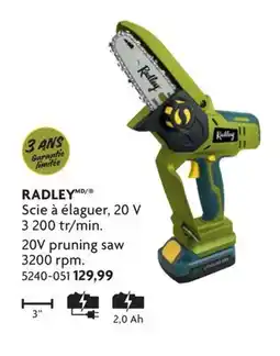 Home Hardware 20V pruning saw offer