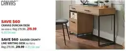 Canadian Tire Canvas duncan desk offer
