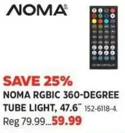 Canadian Tire Noma RGBIC 360-degree tube light offer