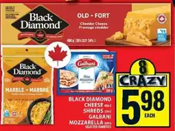 Food Basics Black Diamond Cheese Shreds & Galbani Mozzarella offer