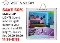 Canadian Tire West & arrow rgb strip lights offer