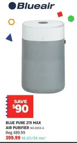 Canadian Tire Blueair blue pure 2111 max air purifier offer