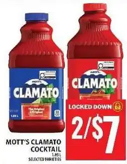 Food Basics MOTT’S CLAMATO COCKTAIL offer