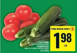 Food Basics Zucchini and Tomatoes offer