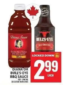 Food Basics DIANA OR BULL’S-EYE BBQ SAUCE offer