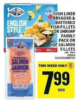 Food Basics High Liner Fish or Salmon Fillets offer