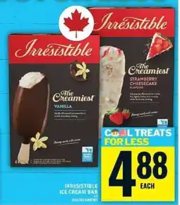 Food Basics Irresistible Ice Cream Bar offer
