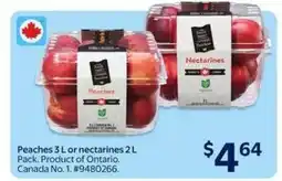 Walmart Peaches 3 L or Nectarines 2 L offer