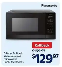 Walmart Panasonic Microwave offer