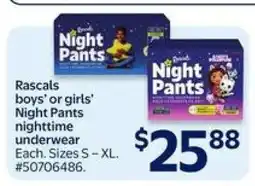 Walmart Rascals Night Pants offer