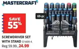 Canadian Tire Mastercraft screwdriver set with stand offer