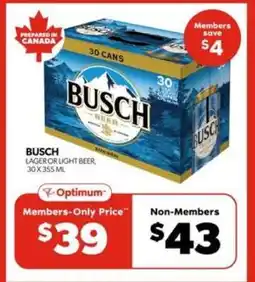 Real Canadian Liquorstore Busch Beer offer