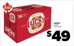 Real Canadian Liquorstore Lucky Lager offer