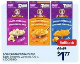 Walmart ANNIE’S MACARONI & CHEESE offer