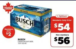 Real Canadian Liquorstore Busch Lager or Light Beer offer