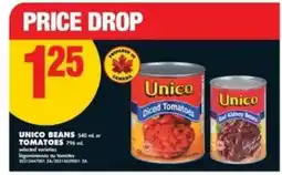 No Frills UNICO BEANS or TOMATOES offer