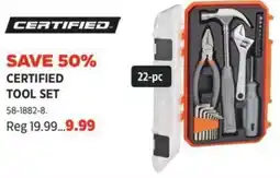 Canadian Tire Certified tool set offer