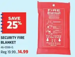 Canadian Tire Security fire blanket offer