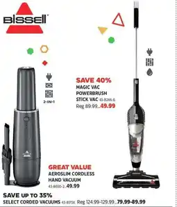 Canadian Tire Bissell aeroslim cordless hand vacuum offer