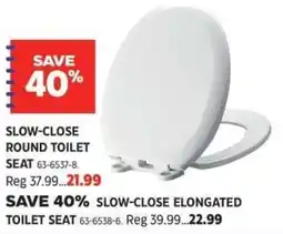Canadian Tire Slow close round toilet seat offer