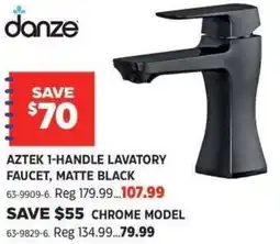Canadian Tire Danze aztek 1-handle lavatory faucet, matte black offer