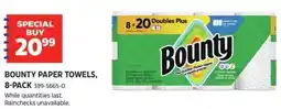 Canadian Tire Bounty paper towels offer