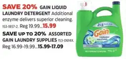 Canadian Tire Gain liquid laundry detergent offer