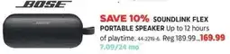 Canadian Tire Bose soundlink flex portable speaker offer