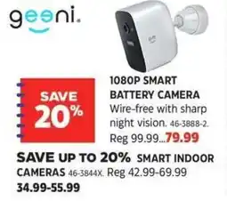 Canadian Tire 1080p smart battery camera offer