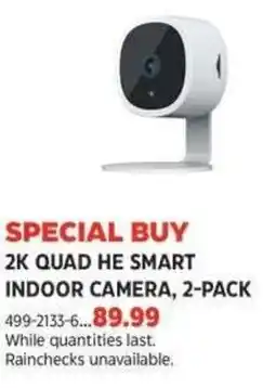 Canadian Tire 2K Quad HE smart indoor camera offer