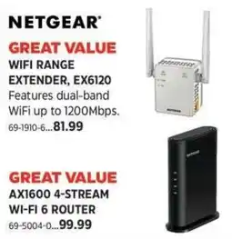 Canadian Tire Netgear wifi range extender EX6120 offer