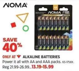 Canadian Tire Noma alkaline batteries offer